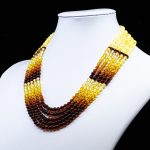 Amber Necklace - Multi-string Beads MUN021