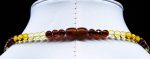 Amber Necklace - Braided V-Shape Faceted Beads MUN040 - Image 4