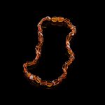 Amber Baby Teething Necklace - Flat Shape Beads BN025