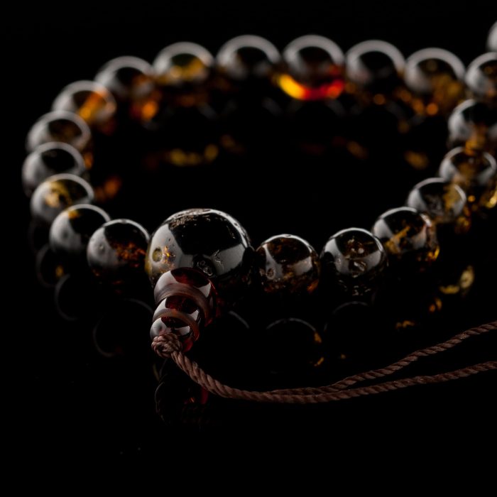 108 Amber Mala Prayer Beads BPB009 - Image 3