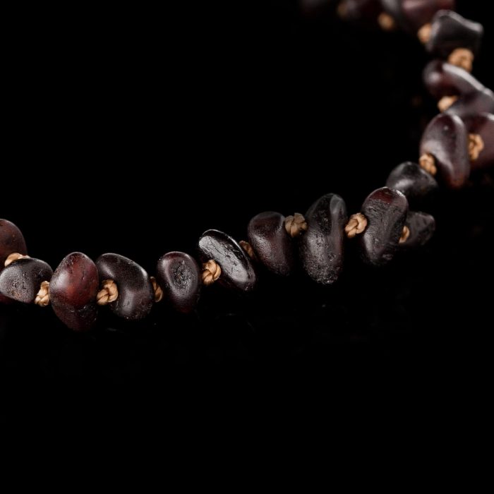 Amber Baby Teething Necklace - Matte Chips Shape Beads BN043 - Image 2