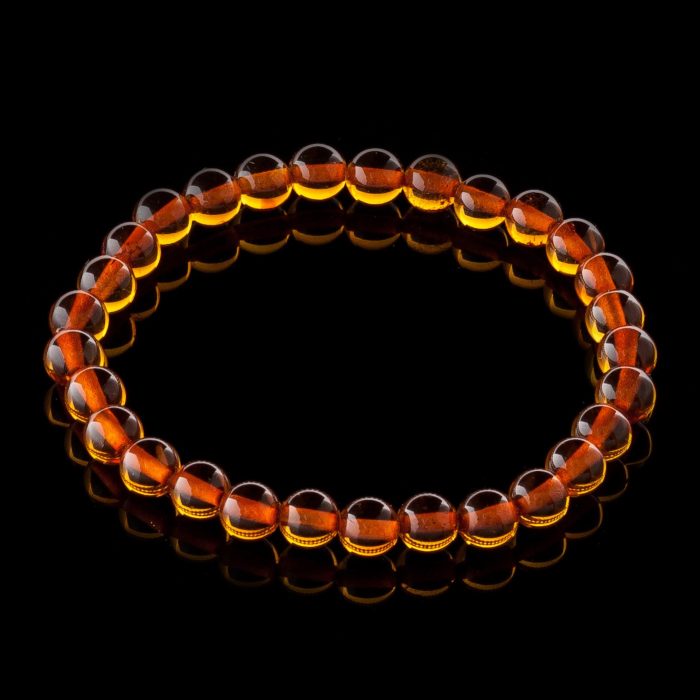 Amber Bracelet - Round Beads BRA010 - Image 3
