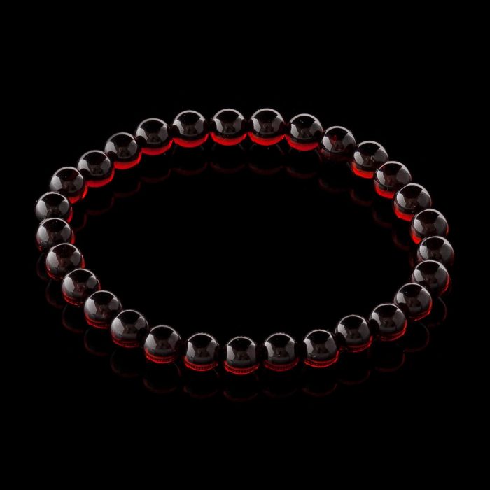 Amber Bracelet - Round Beads BRA007 - Image 1
